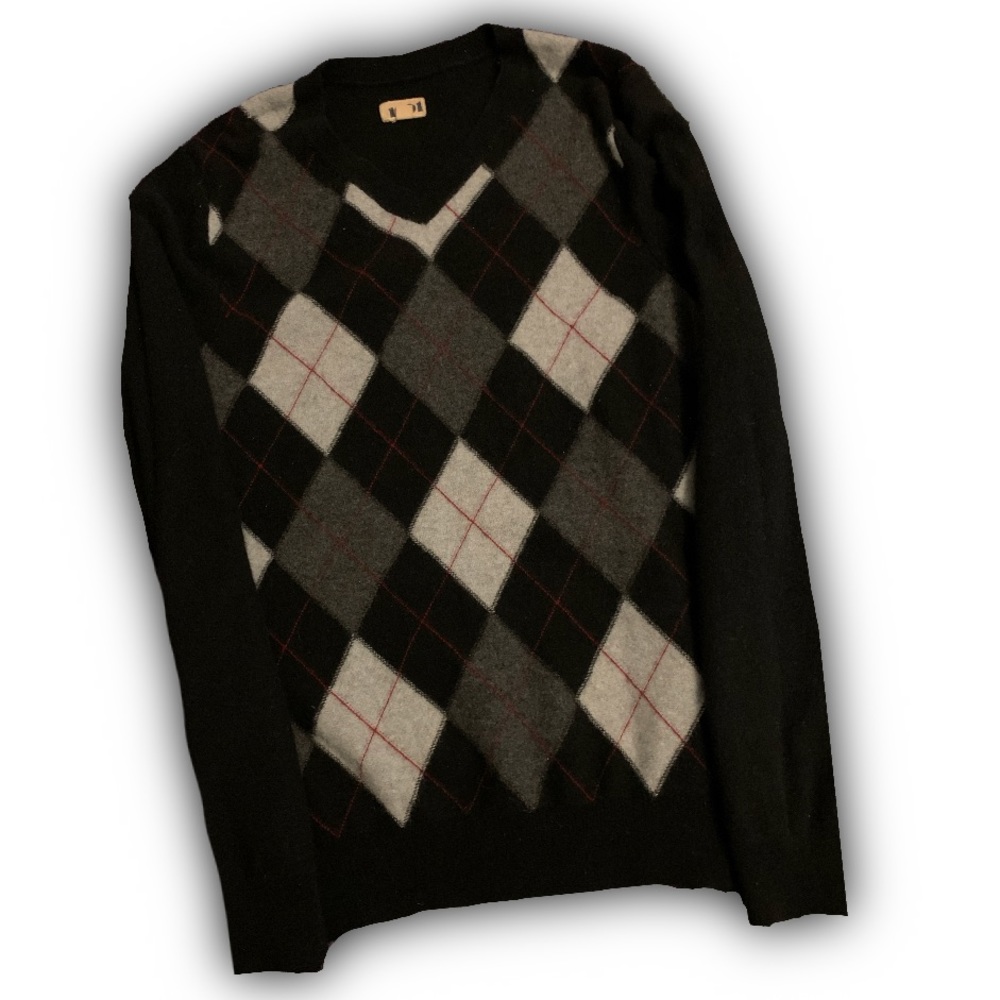cashmere argyle sweater